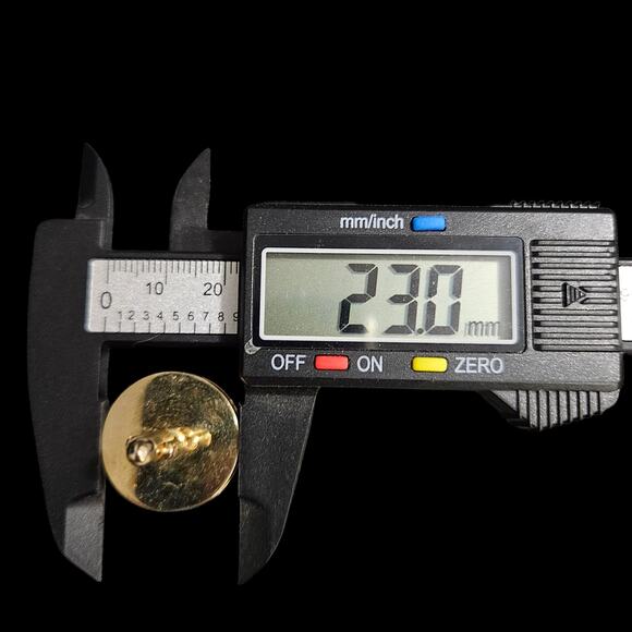 Swank Gold-Tone Cufflinks w/ Purple Quartz Gemstones – Vintage Round Design - Picture 5 of 5